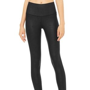 ALO yoga high waist airbrush performance leather